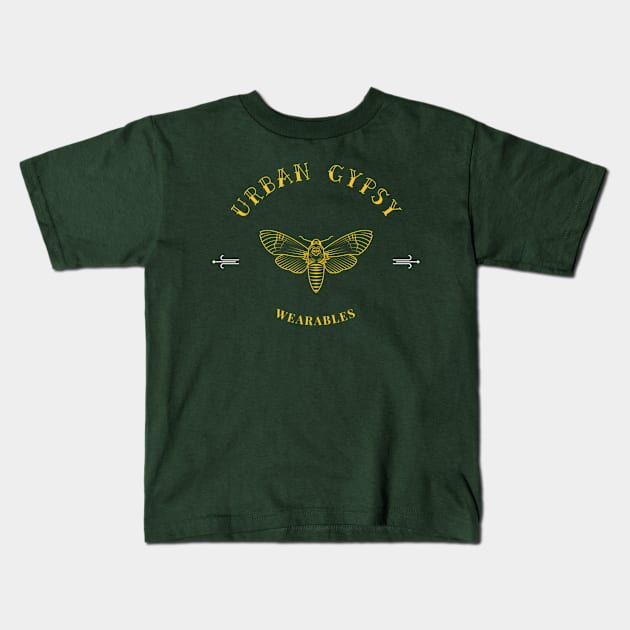 Urban Gypsy Wearables – Moth Kids T-Shirt by Urban Gypsy Designs